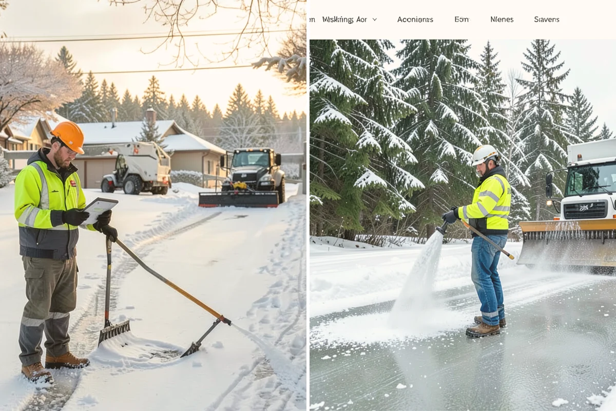 Bus Stop Clearing in Langley, Island County, WA - Locate the shelter, boarding pad, and sidewalk tie-in