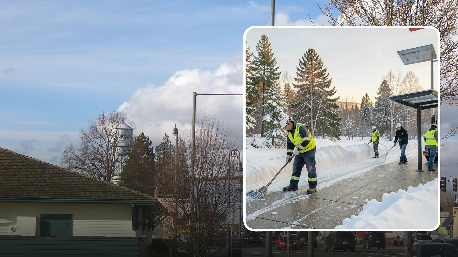 Bus Stop Clearing in Marysville, Snohomish County, WA - We clear bus stops, shelters, and boarding pads so transit riders board safely during Western Washington snow and ice.