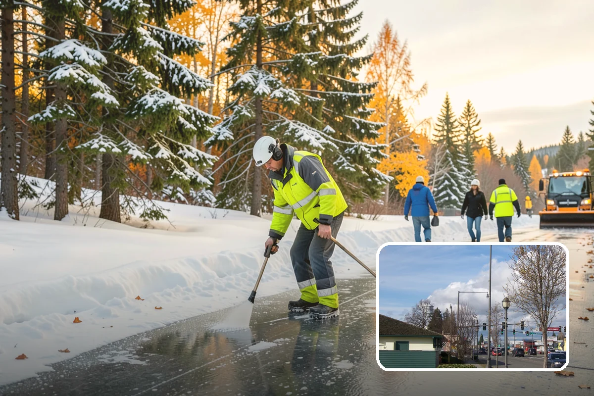 Bus Stop Clearing in Marysville, Snohomish County, WA - Gives transit riders a safe path to board