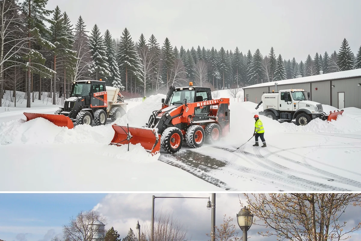 Bus Stop Clearing in Marysville, Snohomish County, WA - Prioritized before morning commute hours after any overnight snowfall in our winter season.