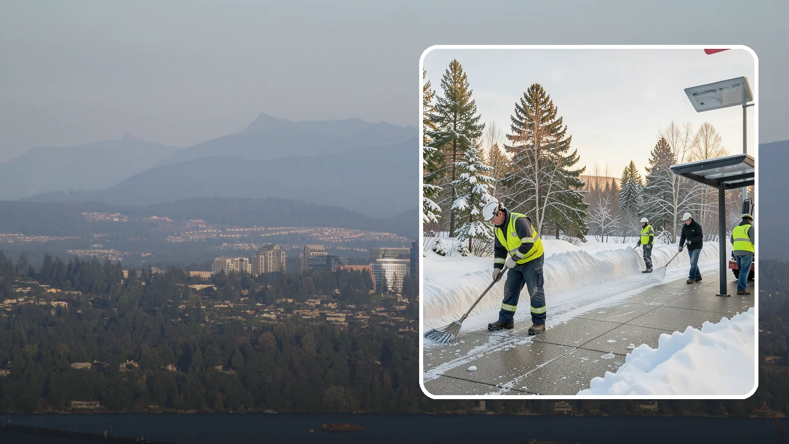 Bus Stop Clearing in Medina, King County, WA - We clear bus stops, shelters, and boarding pads so transit riders board safely during Western Washington snow and ice.