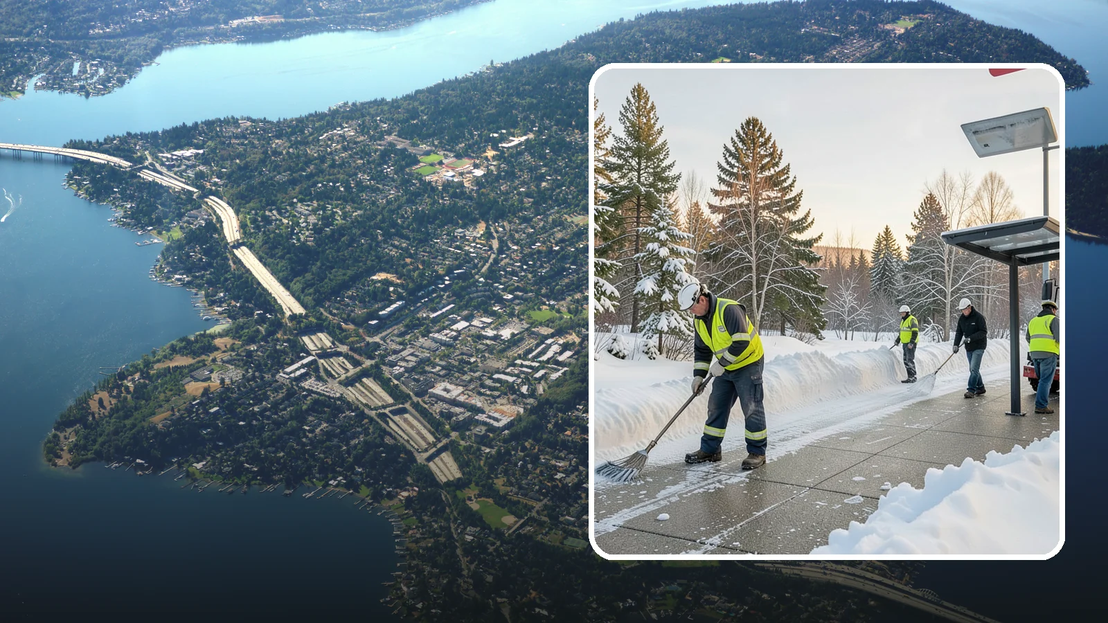 Bus Stop Clearing in Mercer Island, King County, WA - We clear bus stops, shelters, and boarding pads so transit riders board safely during Western Washington snow and ice.