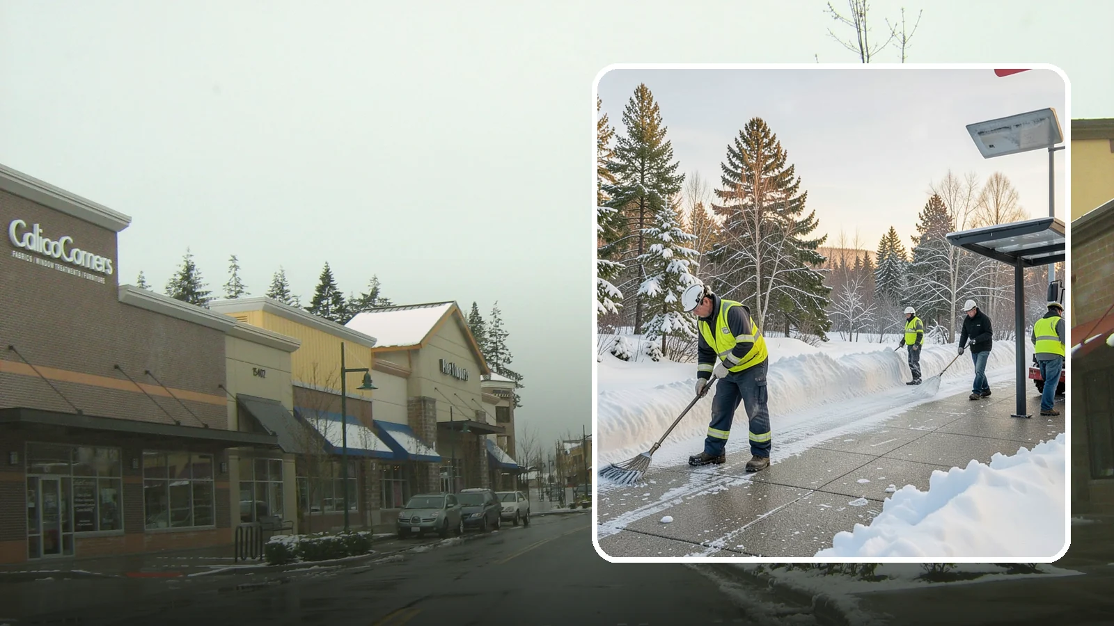 Bus Stop Clearing in Mill Creek, Snohomish County, WA - We clear bus stops, shelters, and boarding pads so transit riders board safely during Western Washington snow and ice.