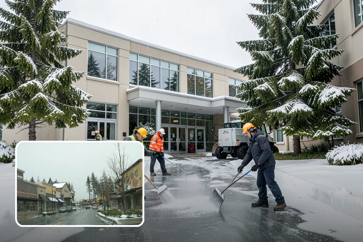 Bus Stop Clearing in Mill Creek, Snohomish County, WA - Gives transit riders a safe path to board