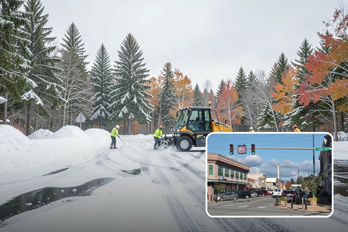Bus Stop Clearing in Monroe, Snohomish County, WA - Gives transit riders a safe path to board