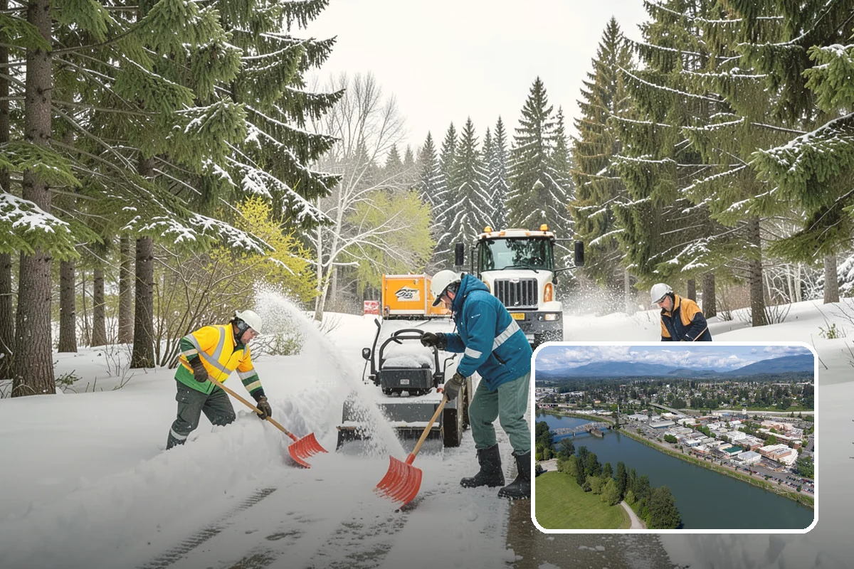 Bus Stop Clearing in Mount Vernon, Skagit County, WA - Gives transit riders a safe path to board
