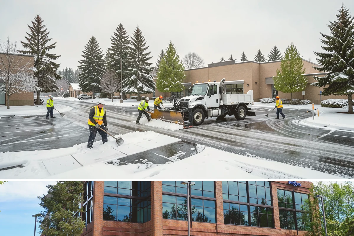 Bus Stop Clearing in Mountlake Terrace, Snohomish County, WA - Prioritized before morning commute hours after any overnight snowfall in our winter season.