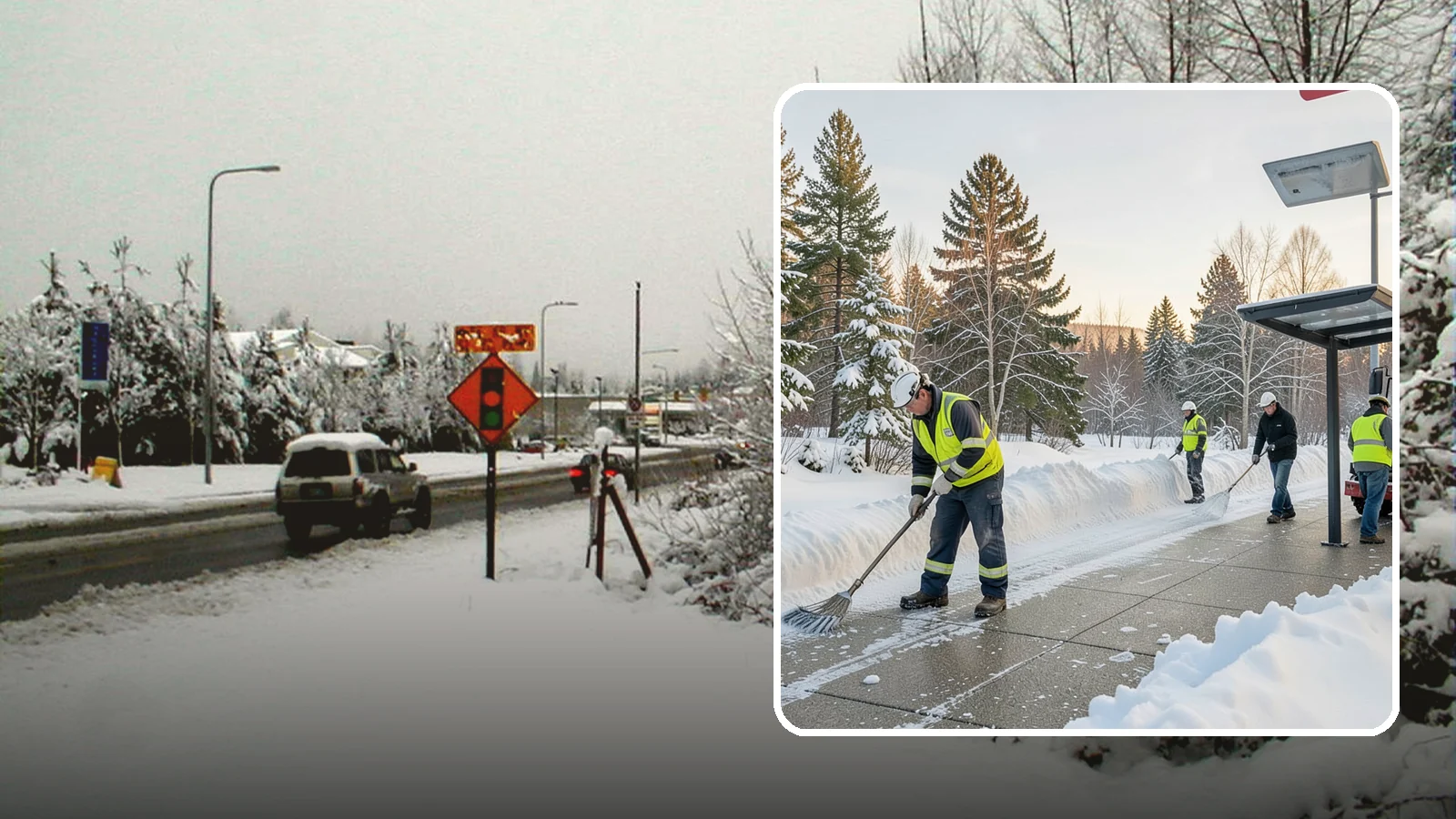 Bus Stop Clearing in Newcastle, King County, WA - We clear bus stops, shelters, and boarding pads so transit riders board safely during Western Washington snow and ice.