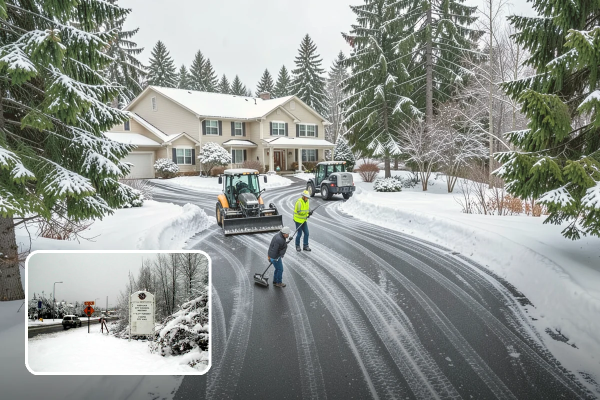 Bus Stop Clearing in Newcastle, King County, WA - Gives transit riders a safe path to board