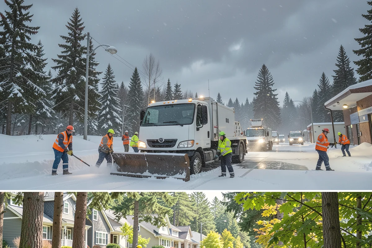 Bus Stop Clearing in Normandy Park, King County, WA - Prioritized before morning commute hours after any overnight snowfall in our winter season.