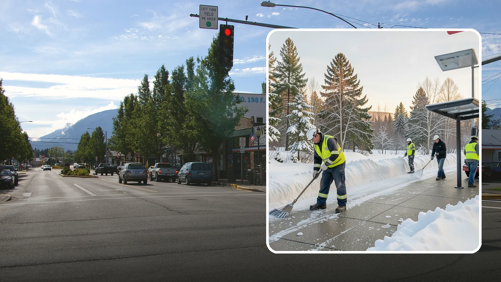 Bus Stop Clearing in North Bend, King County, WA - We clear bus stops, shelters, and boarding pads so transit riders board safely during Western Washington snow and ice.