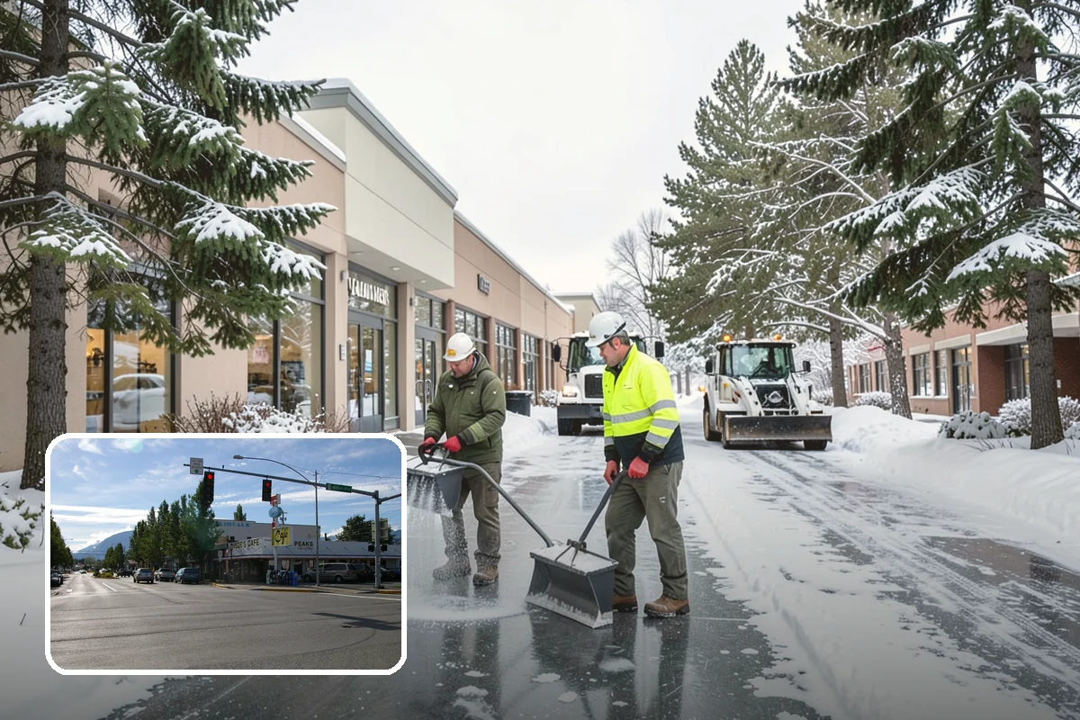 Bus Stop Clearing in North Bend, King County, WA - Gives transit riders a safe path to board