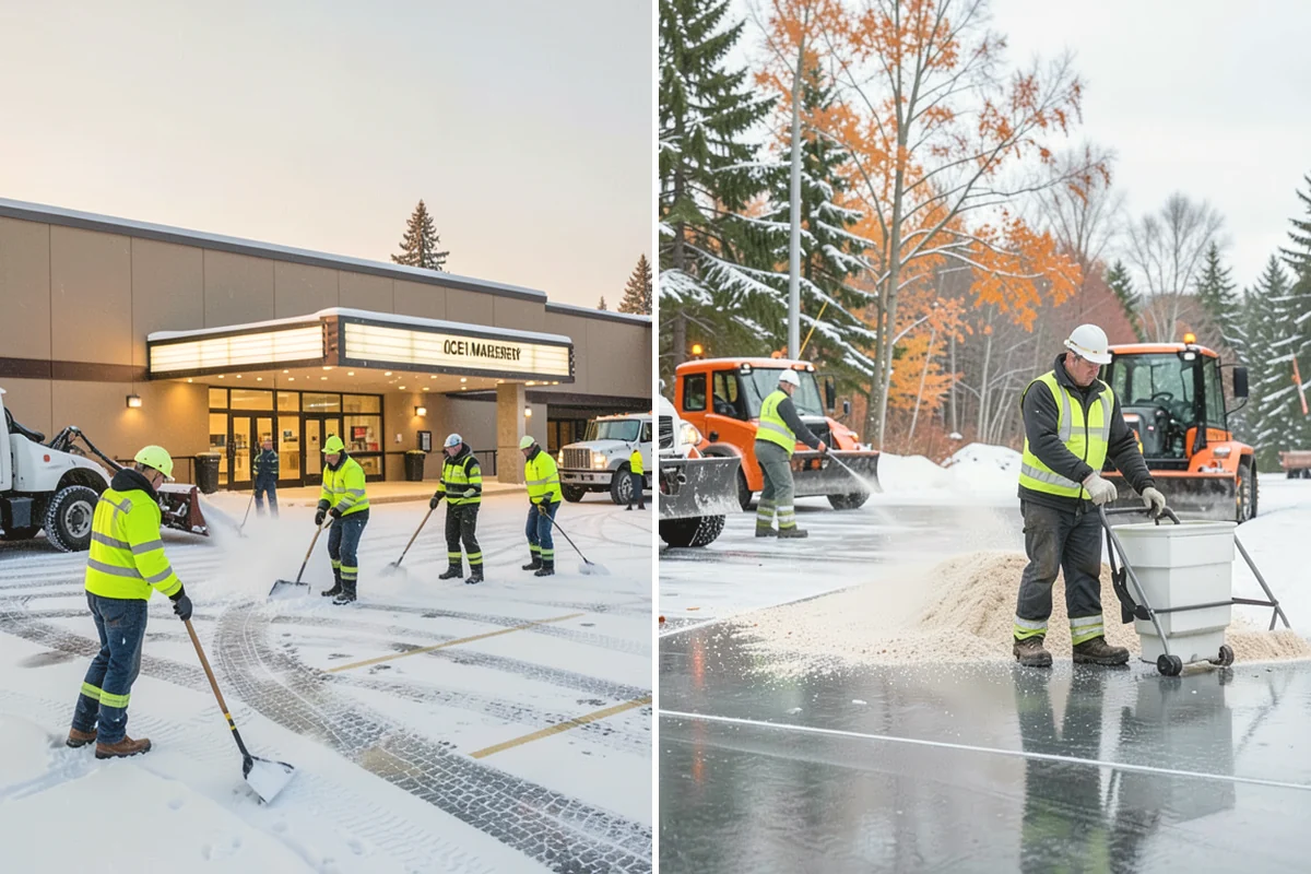Bus Stop Clearing in Oak Harbor, Island County, WA - Locate the shelter, boarding pad, and sidewalk tie-in