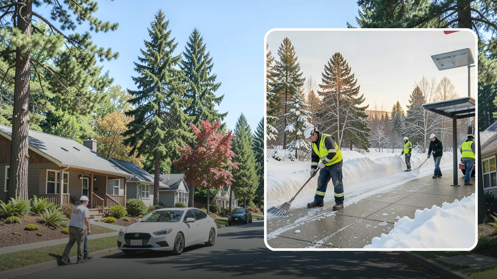 Bus Stop Clearing in Orting, Pierce County, WA - We clear bus stops, shelters, and boarding pads so transit riders board safely during Western Washington snow and ice.