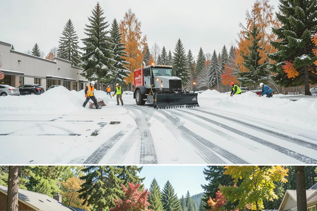 Bus Stop Clearing in Orting, Pierce County, WA - Prioritized before morning commute hours after any overnight snowfall in our winter season.