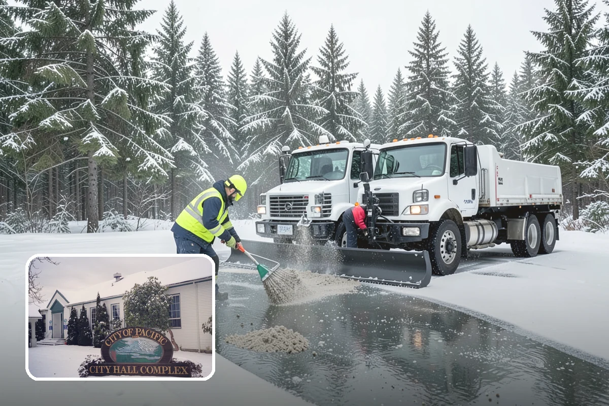 Bus Stop Clearing in Pacific, King County, WA - Gives transit riders a safe path to board