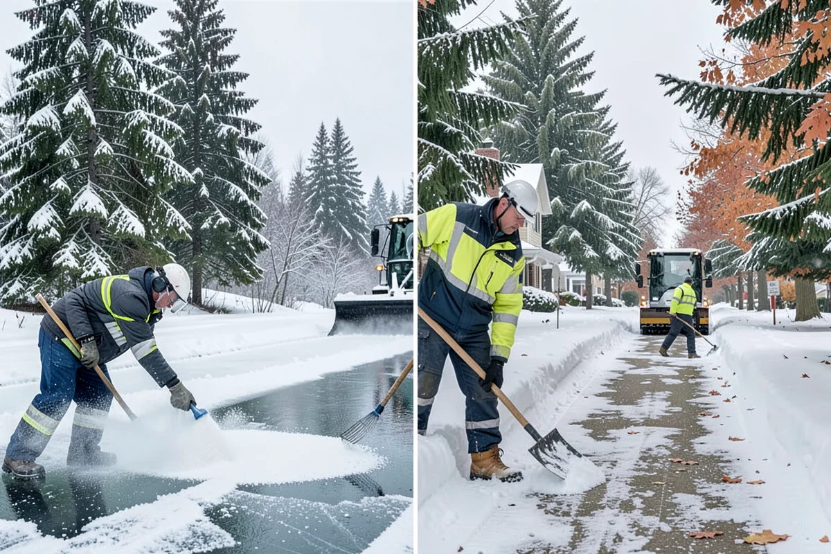 Bus Stop Clearing in Pacific, King County, WA - Locate the shelter, boarding pad, and sidewalk tie-in