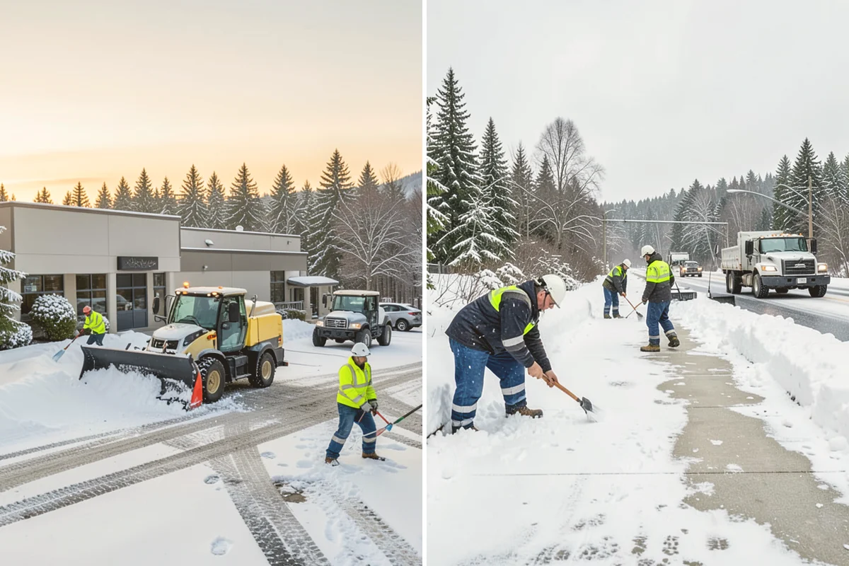 Bus Stop Clearing in Sammamish, King County, WA - Locate the shelter, boarding pad, and sidewalk tie-in