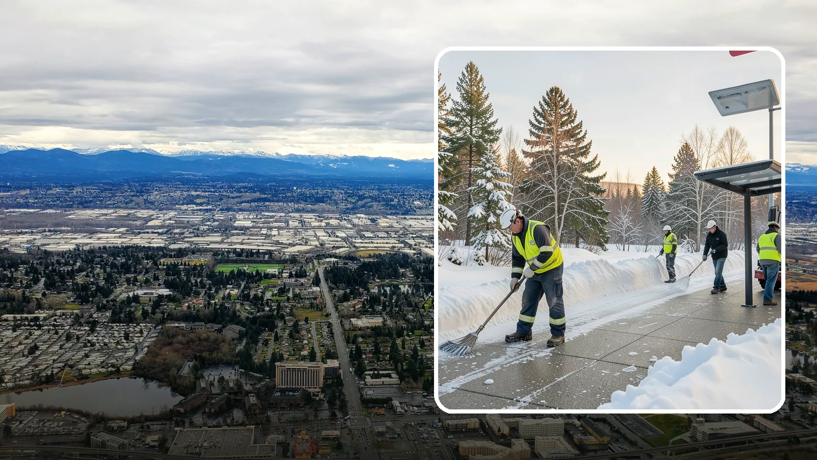Bus Stop Clearing in SeaTac, King County, WA - We clear bus stops, shelters, and boarding pads so transit riders board safely during Western Washington snow and ice.