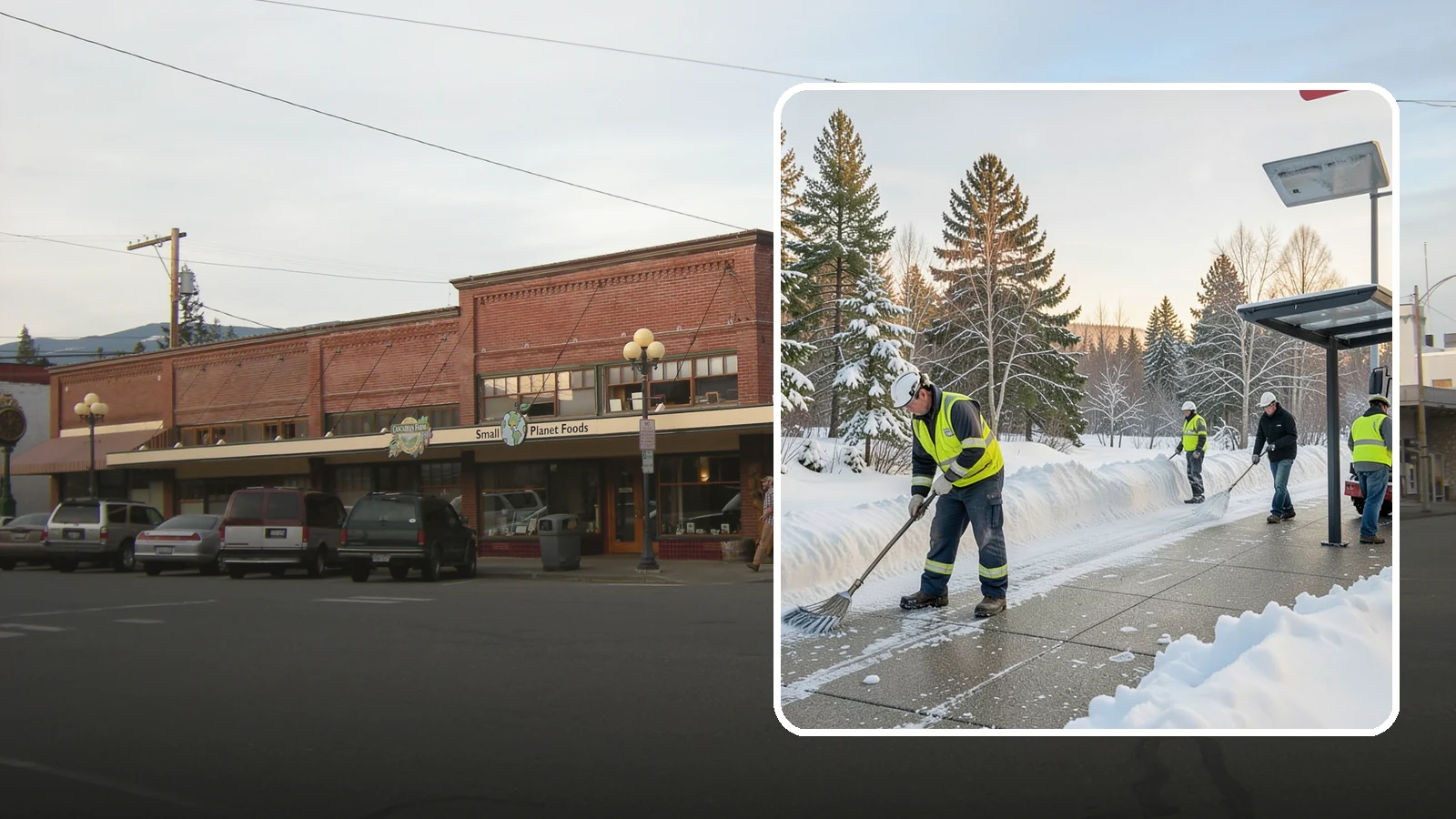 Bus Stop Clearing in Sedro-Woolley, Skagit County, WA - We clear bus stops, shelters, and boarding pads so transit riders board safely during Western Washington snow and ice.