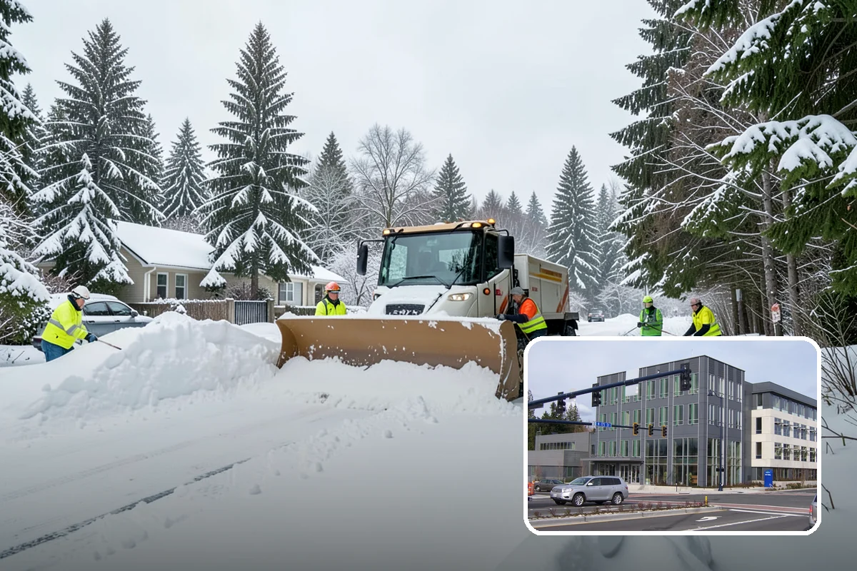 Bus Stop Clearing in Shoreline, King County, WA - Gives transit riders a safe path to board