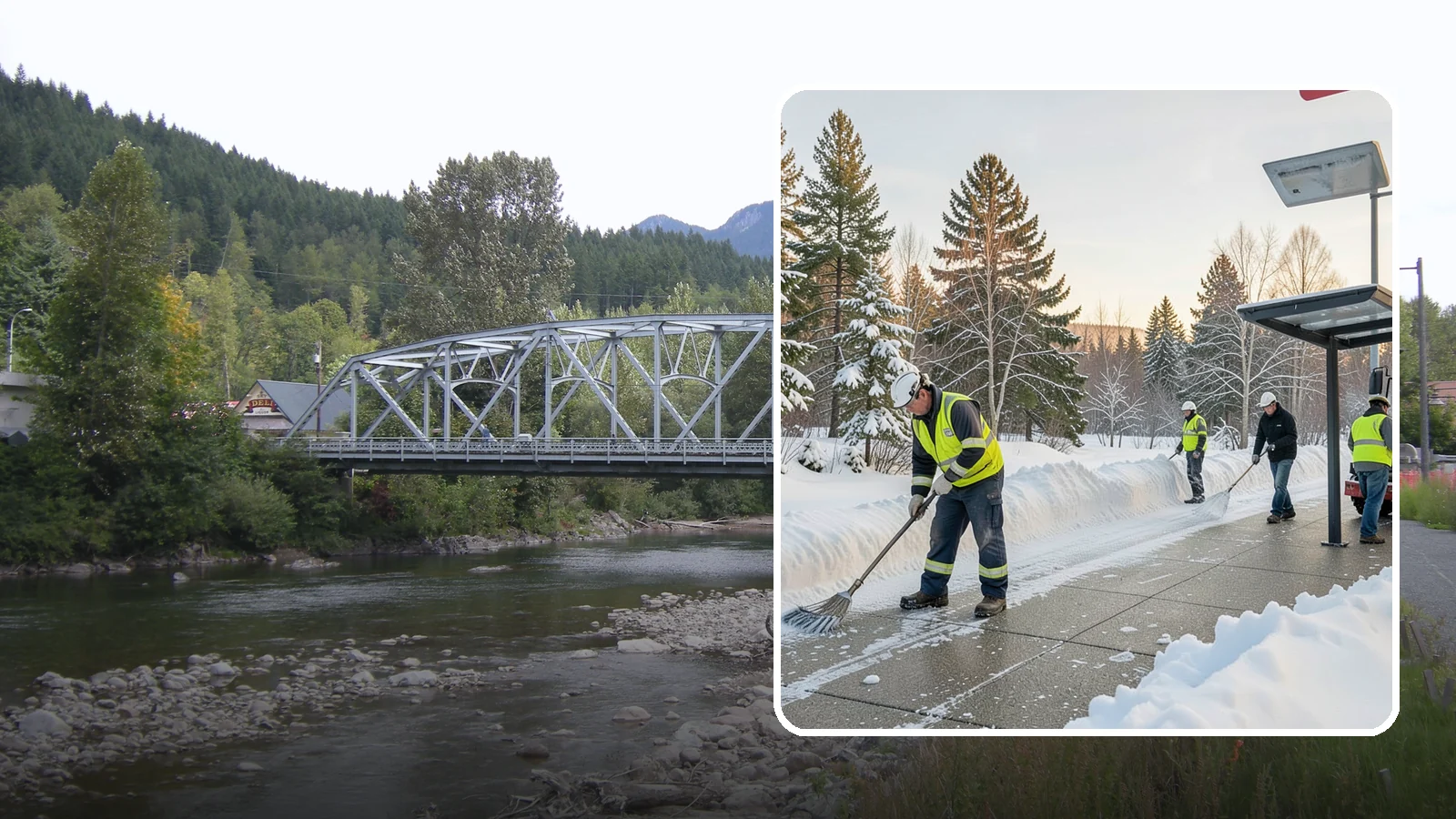 Bus Stop Clearing in Skykomish, King County, WA - We clear bus stops, shelters, and boarding pads so transit riders board safely during Western Washington snow and ice.