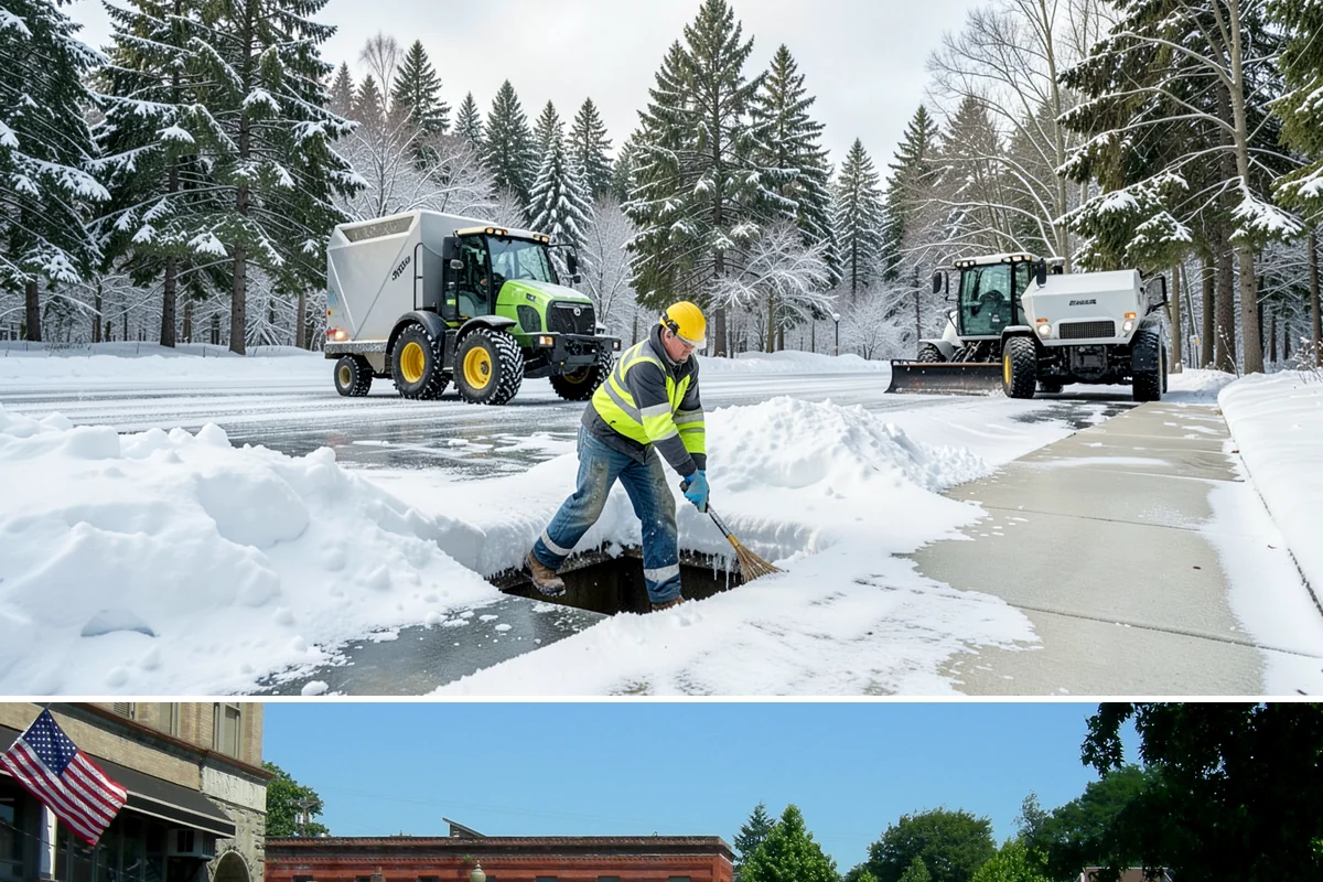 Bus Stop Clearing in Snohomish, Snohomish County, WA - Prioritized before morning commute hours after any overnight snowfall in our winter season.