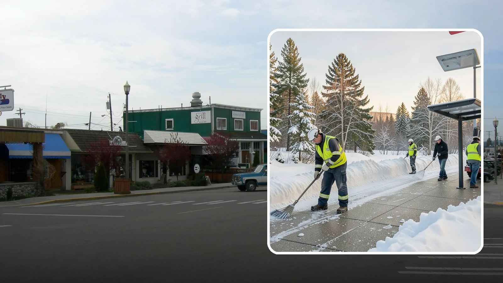 Bus Stop Clearing in Stanwood, Snohomish County, WA - We clear bus stops, shelters, and boarding pads so transit riders board safely during Western Washington snow and ice.