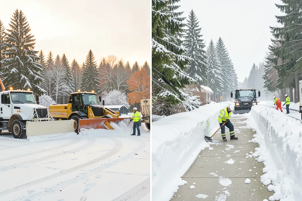 Bus Stop Clearing in Steilacoom, Pierce County, WA - Locate the shelter, boarding pad, and sidewalk tie-in