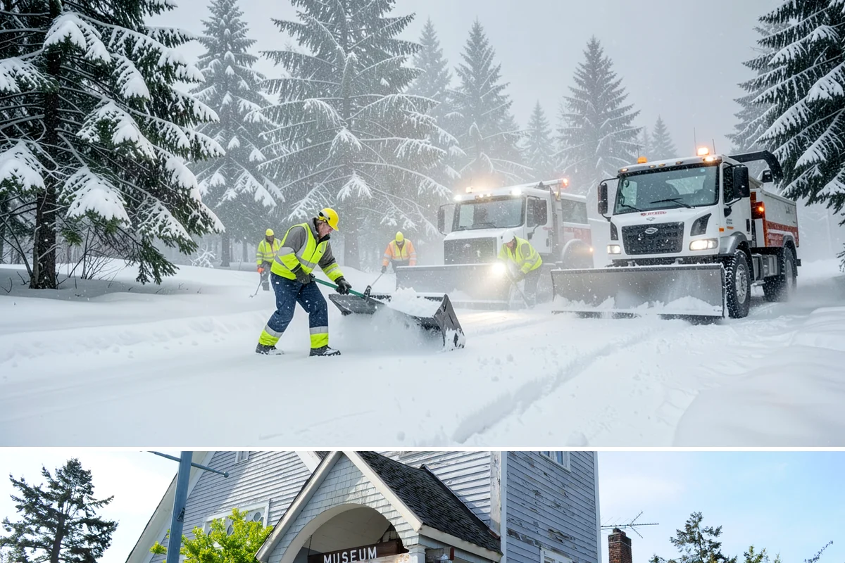 Bus Stop Clearing in Steilacoom, Pierce County, WA - Prioritized before morning commute hours after any overnight snowfall in our winter season.
