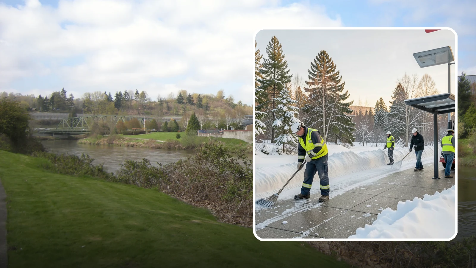 Bus Stop Clearing in Tukwila, King County, WA - We clear bus stops, shelters, and boarding pads so transit riders board safely during Western Washington snow and ice.