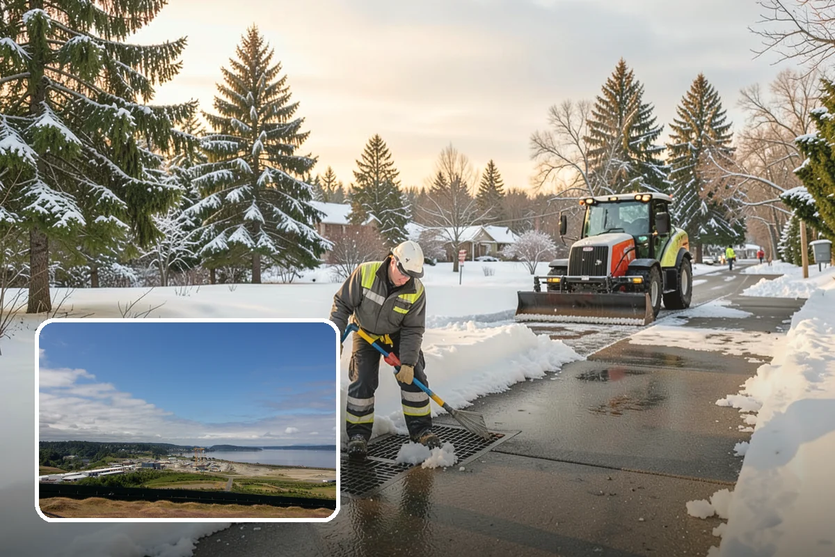 Bus Stop Clearing in University Place, Pierce County, WA - Gives transit riders a safe path to board