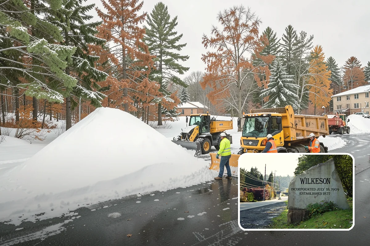 Bus Stop Clearing in Wilkeson, Pierce County, WA - Gives transit riders a safe path to board