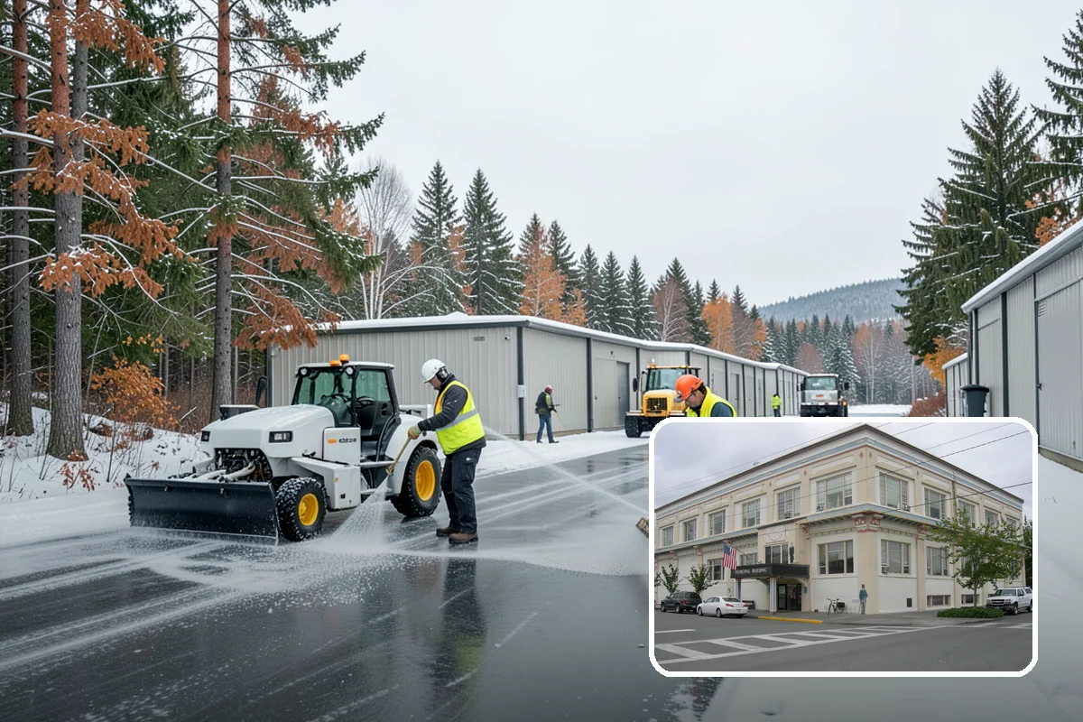 Business Entrance Clearing in Anacortes, Skagit County, WA - Safe, welcoming doorways for staff and customers