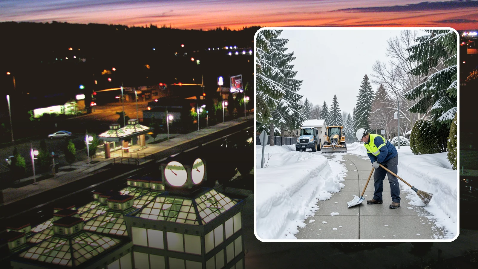 Business Entrance Clearing in Auburn, King County, WA - Keep your business's front doors, entry walks, and thresholds safe and welcoming through every Western Washington ice event.