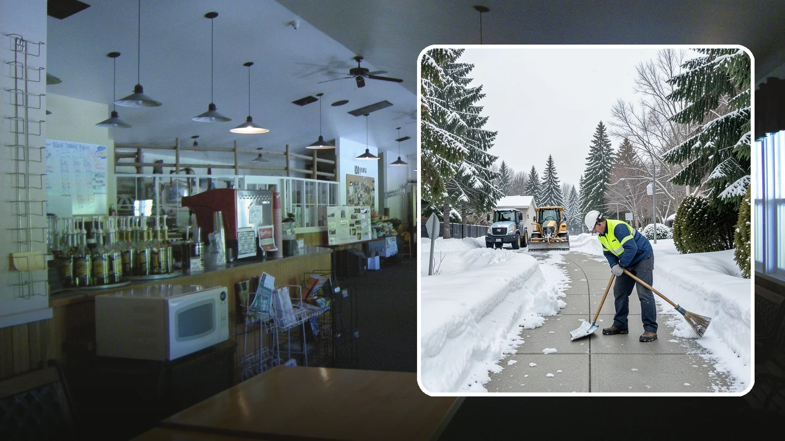 Business Entrance Clearing in Black Diamond, King County, WA - Keep your business's front doors, entry walks, and thresholds safe and welcoming through every Western Washington ice event.