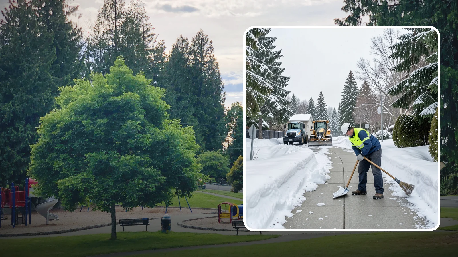 Business Entrance Clearing in Bonney Lake, Pierce County, WA - Keep your business's front doors, entry walks, and thresholds safe and welcoming through every Western Washington ice event.