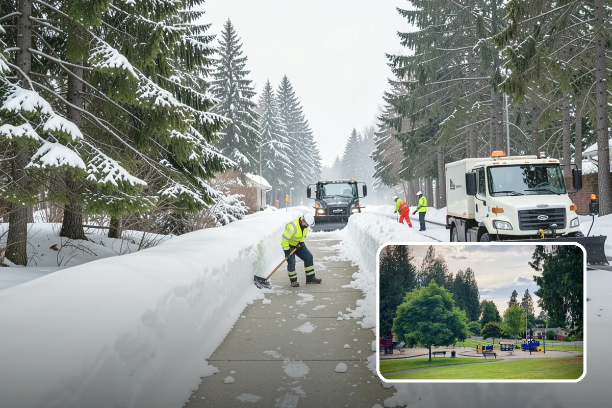 Business Entrance Clearing in Bonney Lake, Pierce County, WA - Safe, welcoming doorways for staff and customers