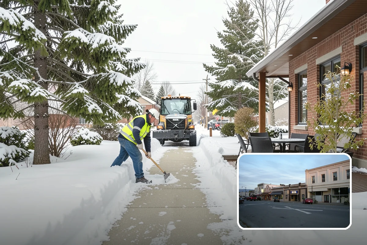 Business Entrance Clearing in Burlington, Skagit County, WA - Safe, welcoming doorways for staff and customers