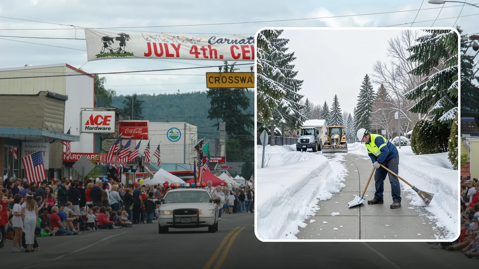 Business Entrance Clearing in Carnation, King County, WA - Keep your business's front doors, entry walks, and thresholds safe and welcoming through every Western Washington ice event.