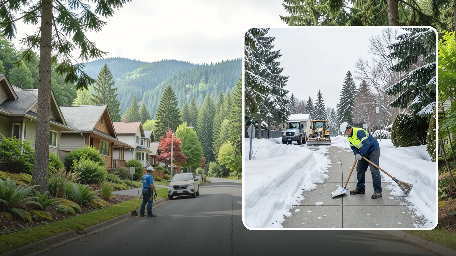 Business Entrance Clearing in Darrington, Snohomish County, WA - Keep your business's front doors, entry walks, and thresholds safe and welcoming through every Western Washington ice event.