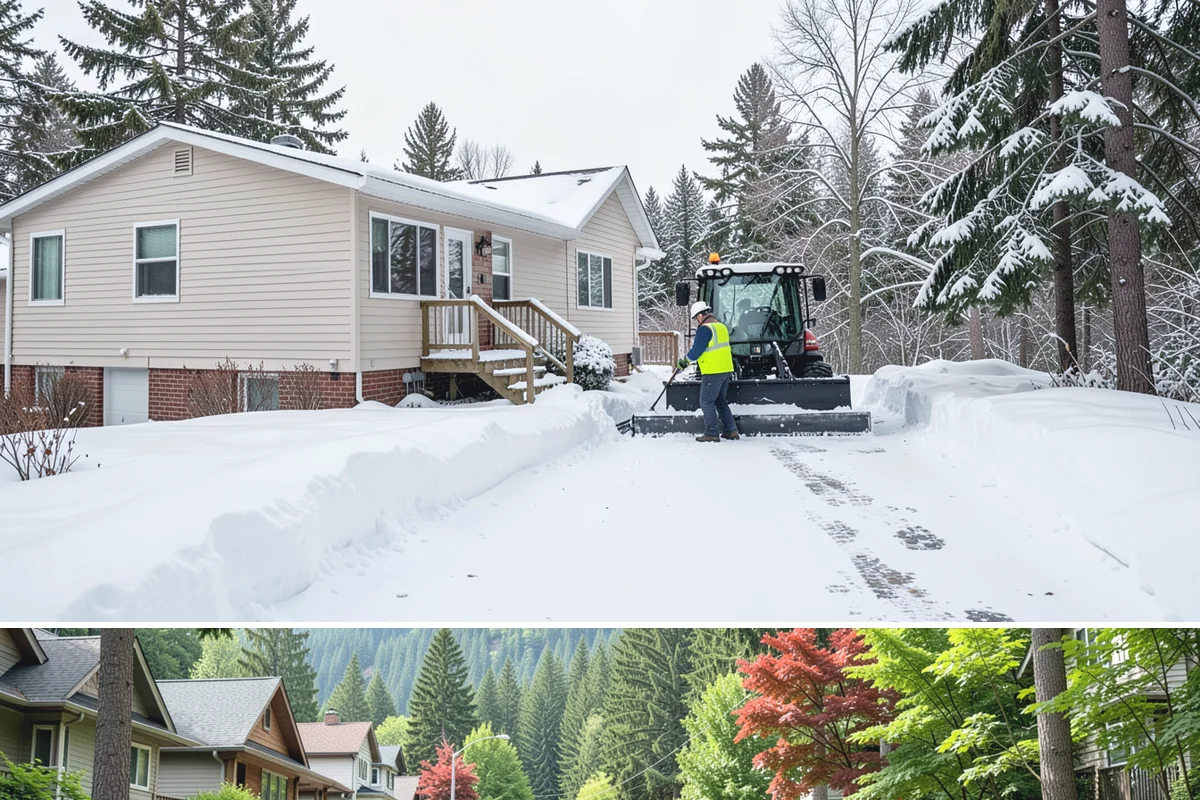 Business Entrance Clearing in Darrington, Snohomish County, WA - Entrance clearing matters most during January's freeze-thaw cycles when shaded doorways stay icy well into the day.