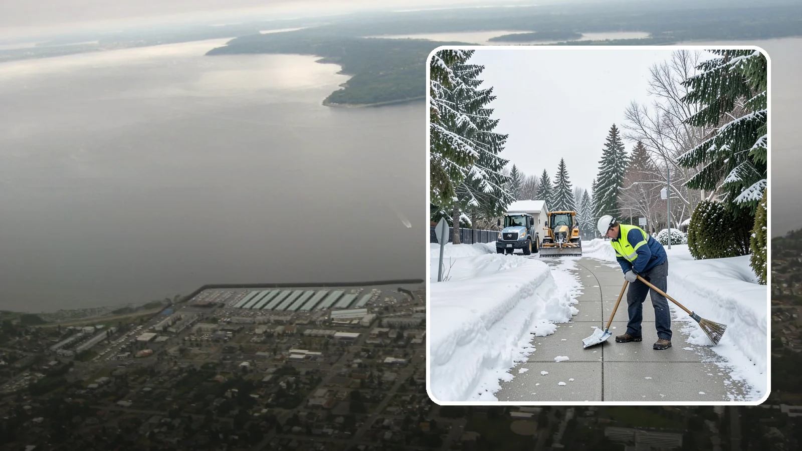 Business Entrance Clearing in Des Moines, King County, WA - Keep your business's front doors, entry walks, and thresholds safe and welcoming through every Western Washington ice event.