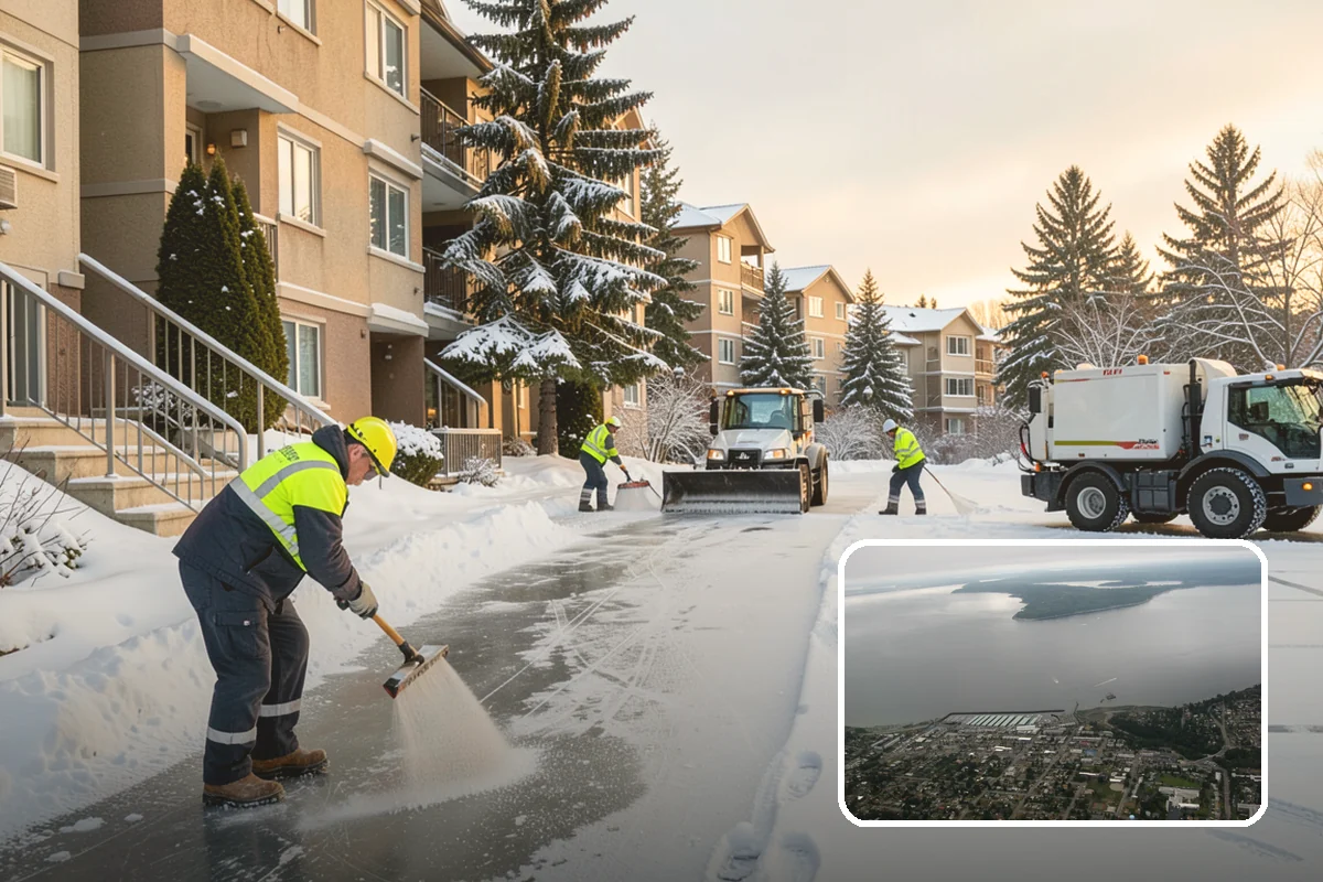 Business Entrance Clearing in Des Moines, King County, WA - Safe, welcoming doorways for staff and customers