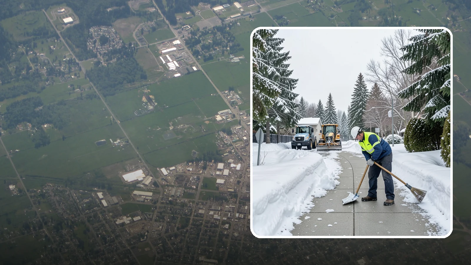 Business Entrance Clearing in Enumclaw, King County, WA - Keep your business's front doors, entry walks, and thresholds safe and welcoming through every Western Washington ice event.