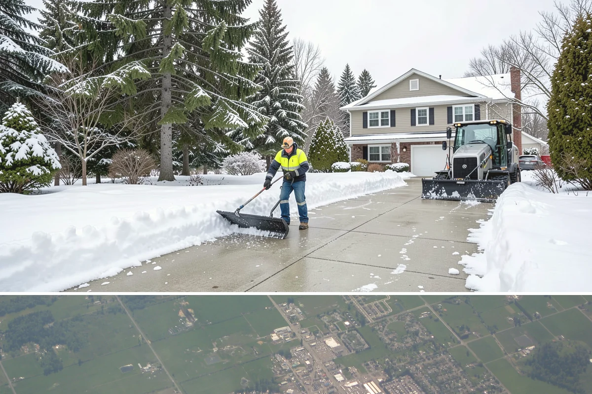 Business Entrance Clearing in Enumclaw, King County, WA - Entrance clearing matters most during January's freeze-thaw cycles when shaded doorways stay icy well into the day.