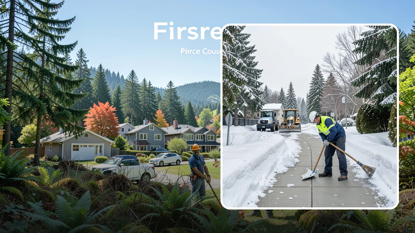 Business Entrance Clearing in Fircrest, Pierce County, WA - Keep your business's front doors, entry walks, and thresholds safe and welcoming through every Western Washington ice event.