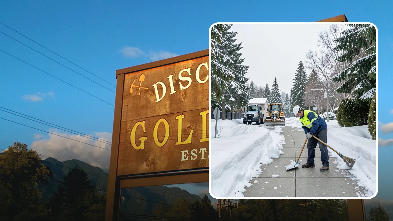 Business Entrance Clearing in Gold Bar, Snohomish County, WA - Keep your business's front doors, entry walks, and thresholds safe and welcoming through every Western Washington ice event.