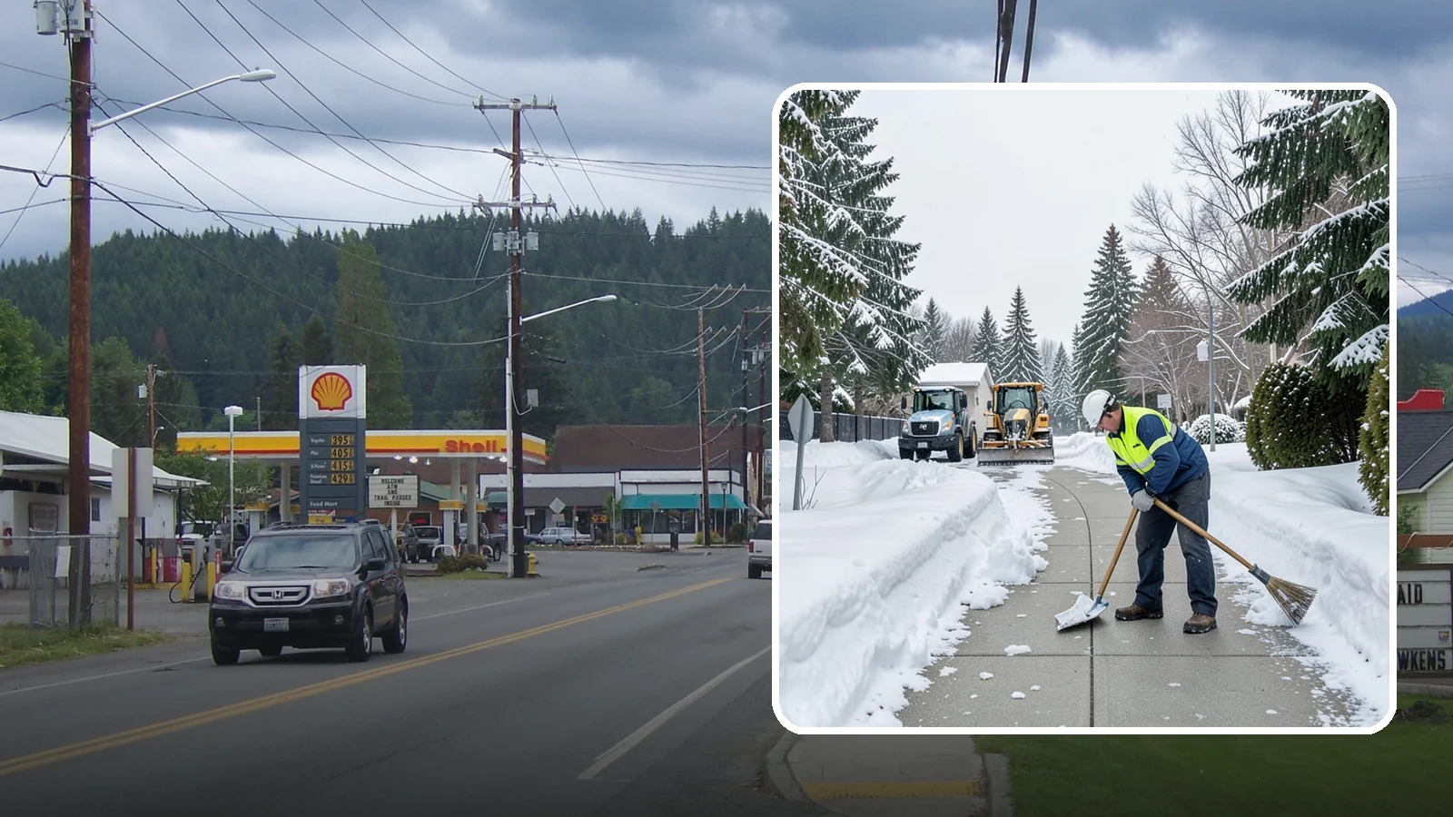 Business Entrance Clearing in Granite Falls, Snohomish County, WA - Keep your business's front doors, entry walks, and thresholds safe and welcoming through every Western Washington ice event.