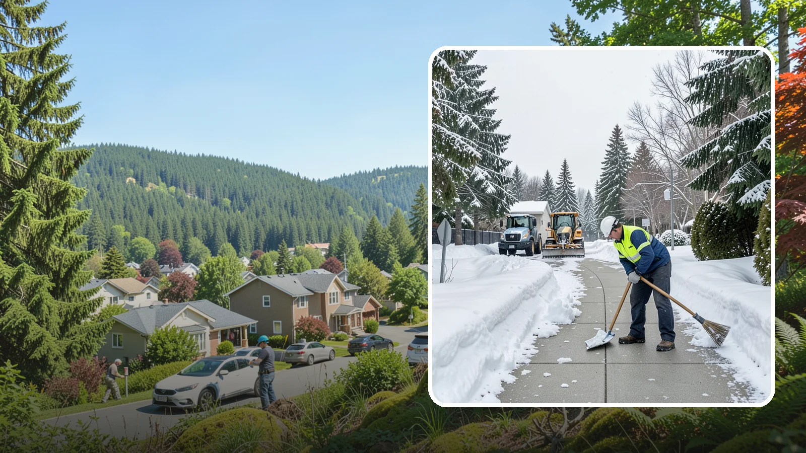 Business Entrance Clearing in Index, Snohomish County, WA - Keep your business's front doors, entry walks, and thresholds safe and welcoming through every Western Washington ice event.